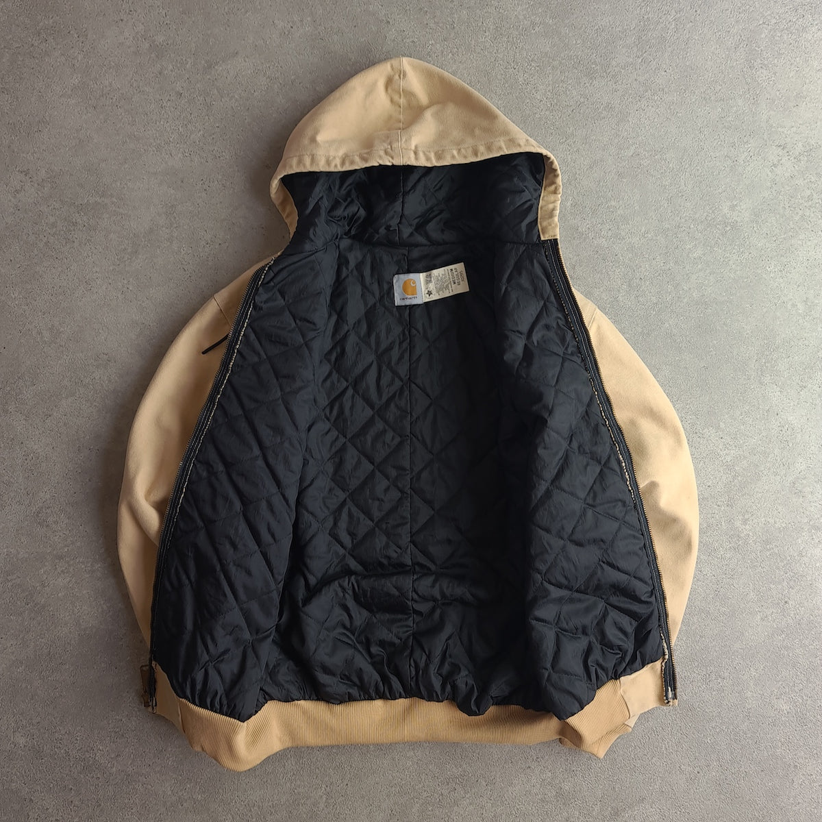 Vintage 90s Carhartt Active Quilt Lined Hooded Jacket