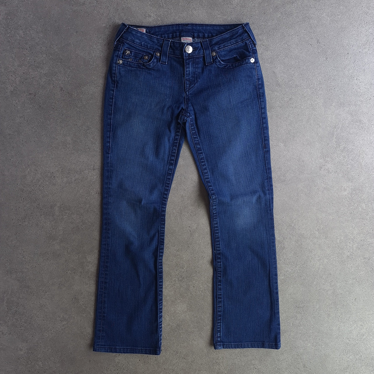 Y2K True Religion Tori Dark Wash Mid Rise Bootcut Jeans