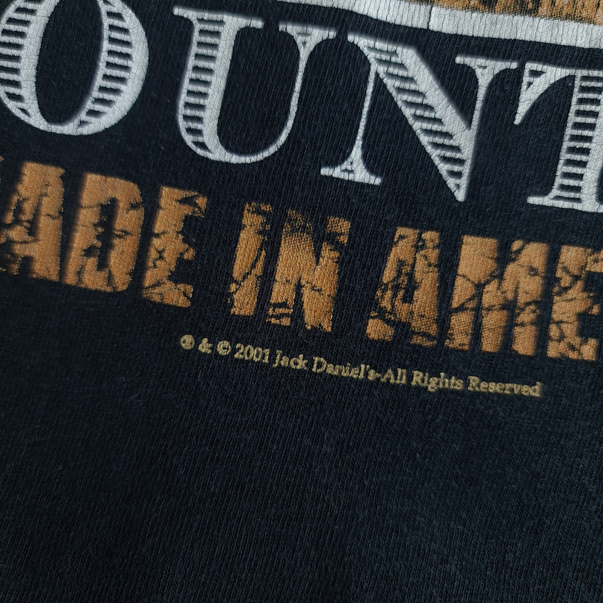 2001 Y2K Jack Daniels Country Print T-Shirt
