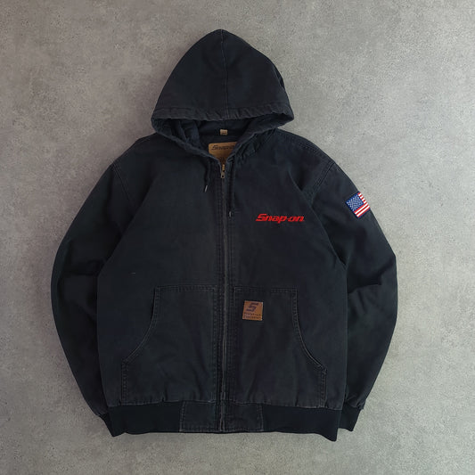 Snap On Hooded Workwear Jacket