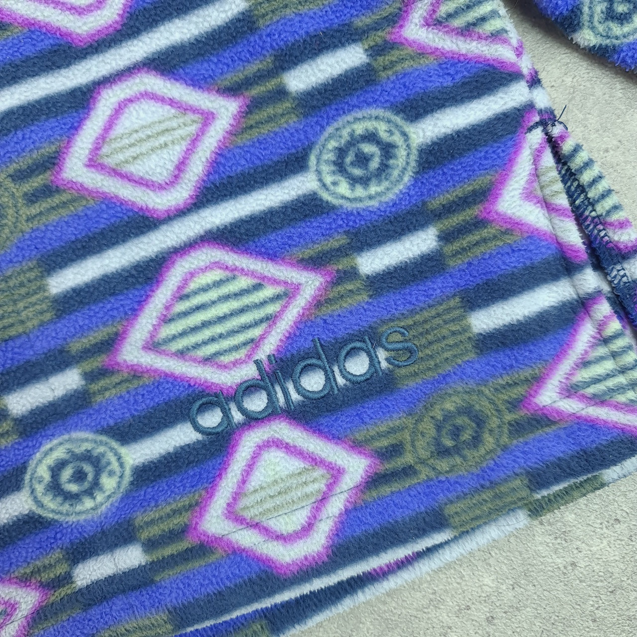 ADIDAS Crazy Patterned Fleece Jacket