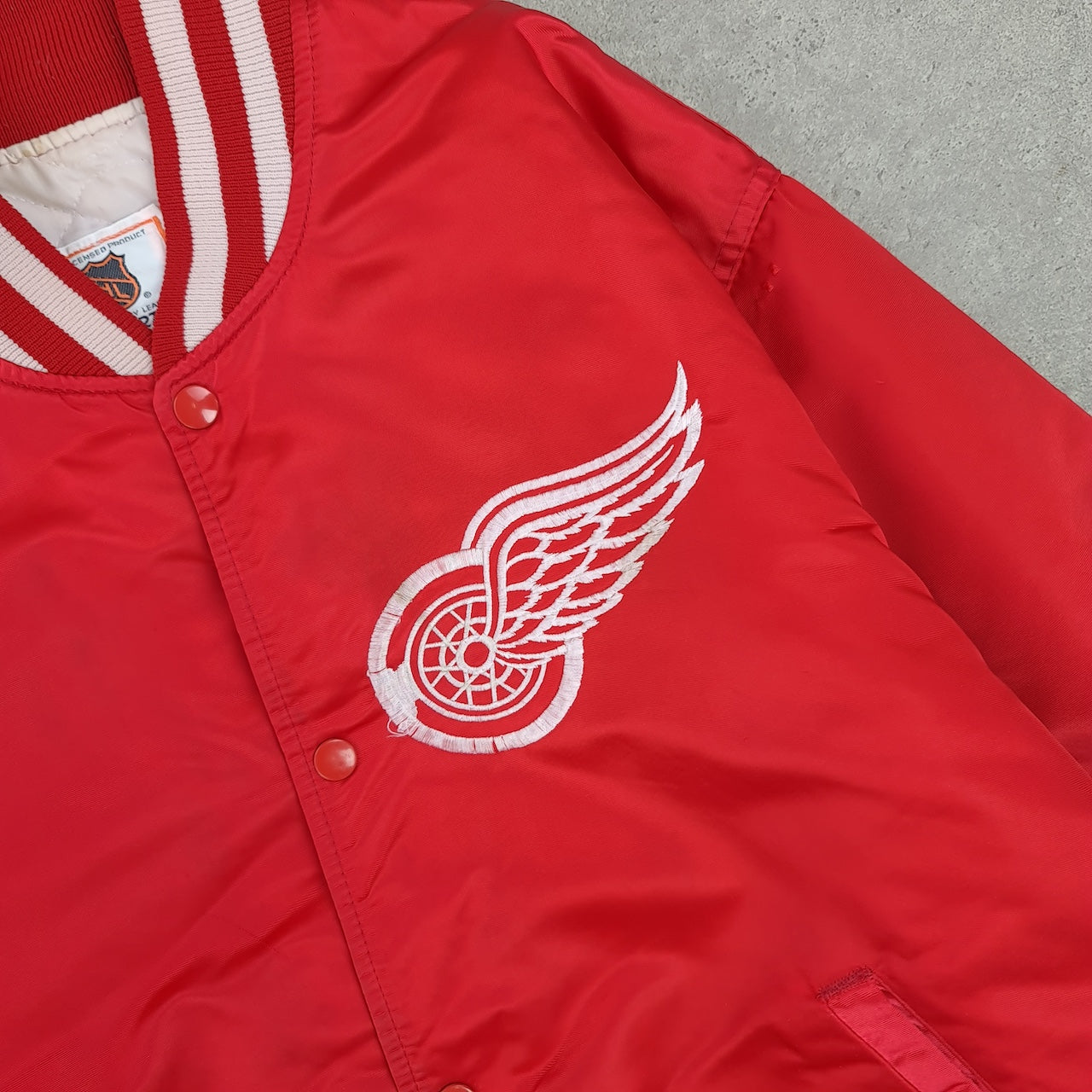 NHL DETROIT RED WINGS Satin Bomber Jacket