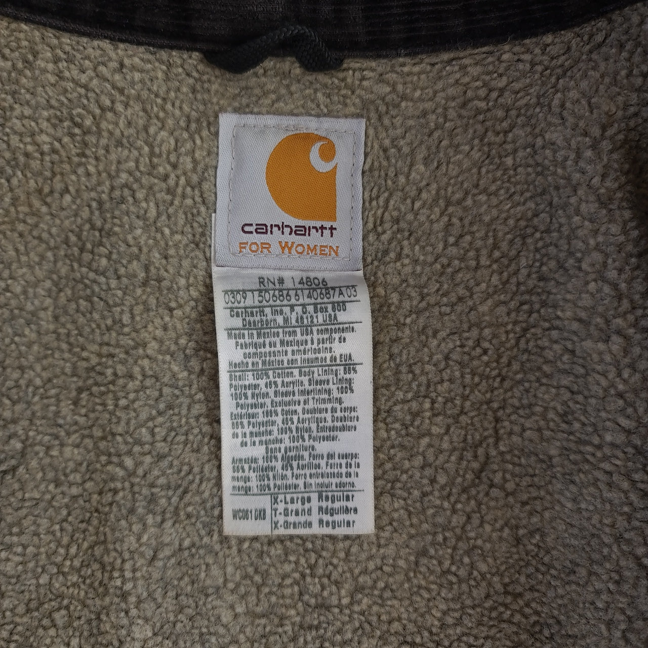 Carhartt WC061 Sherpa Lined Field Jacket