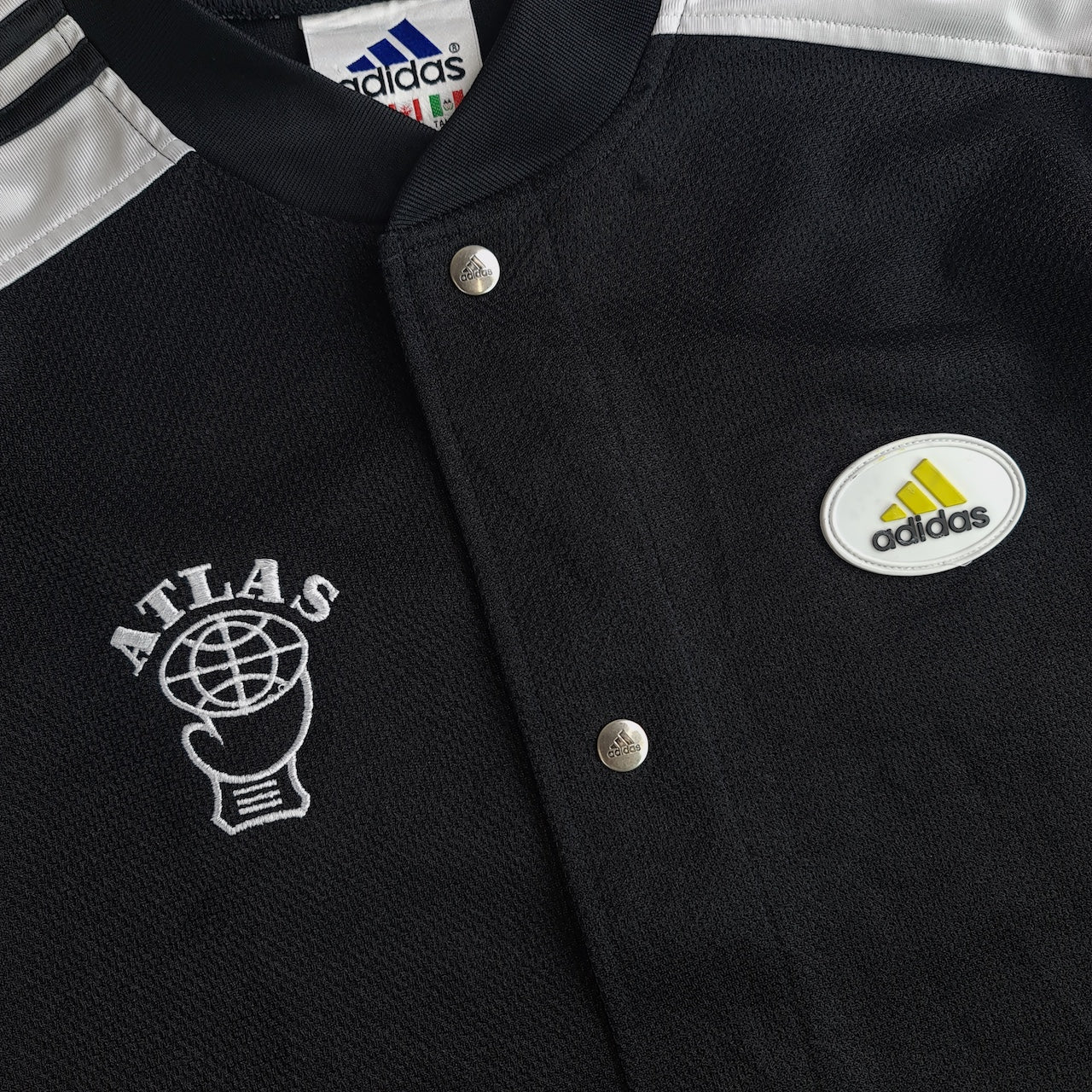 Vintage Adidas Atlas Boxing Short Sleeve Pop Button Shirt