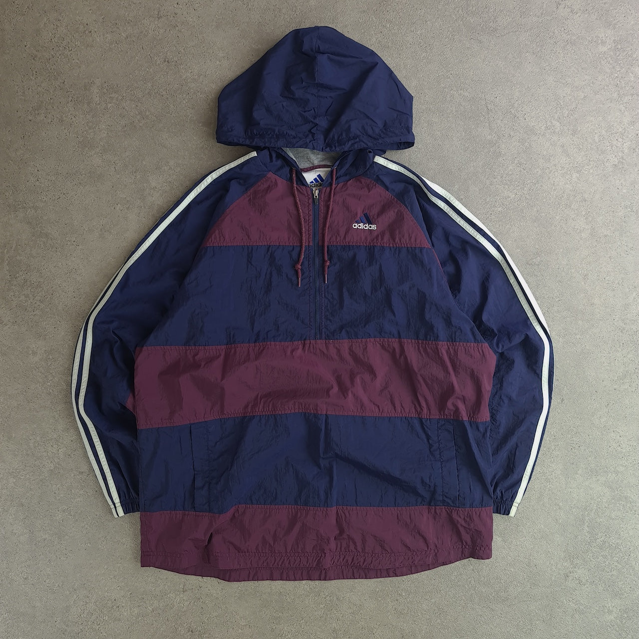 Vintage 90s Adidas Windbreaker Quarter Zip