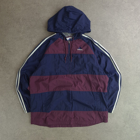 Vintage 90s Adidas Windbreaker Quarter Zip