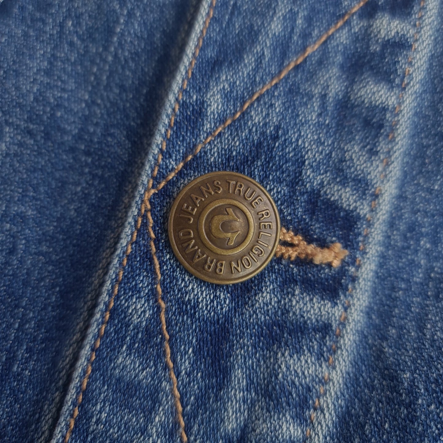 True Religion Daltry Snake Eyes Denim Trucker Jacket