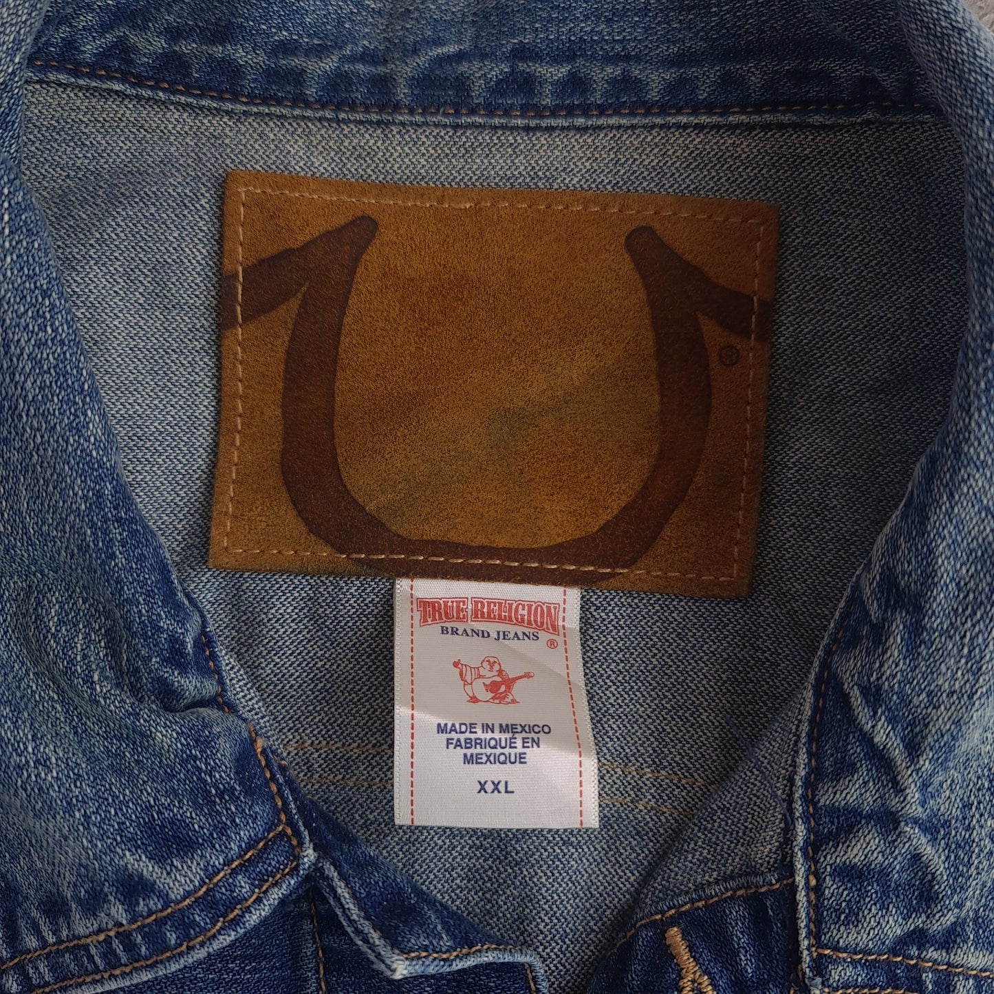True Religion Daltry Snake Eyes Denim Trucker Jacket