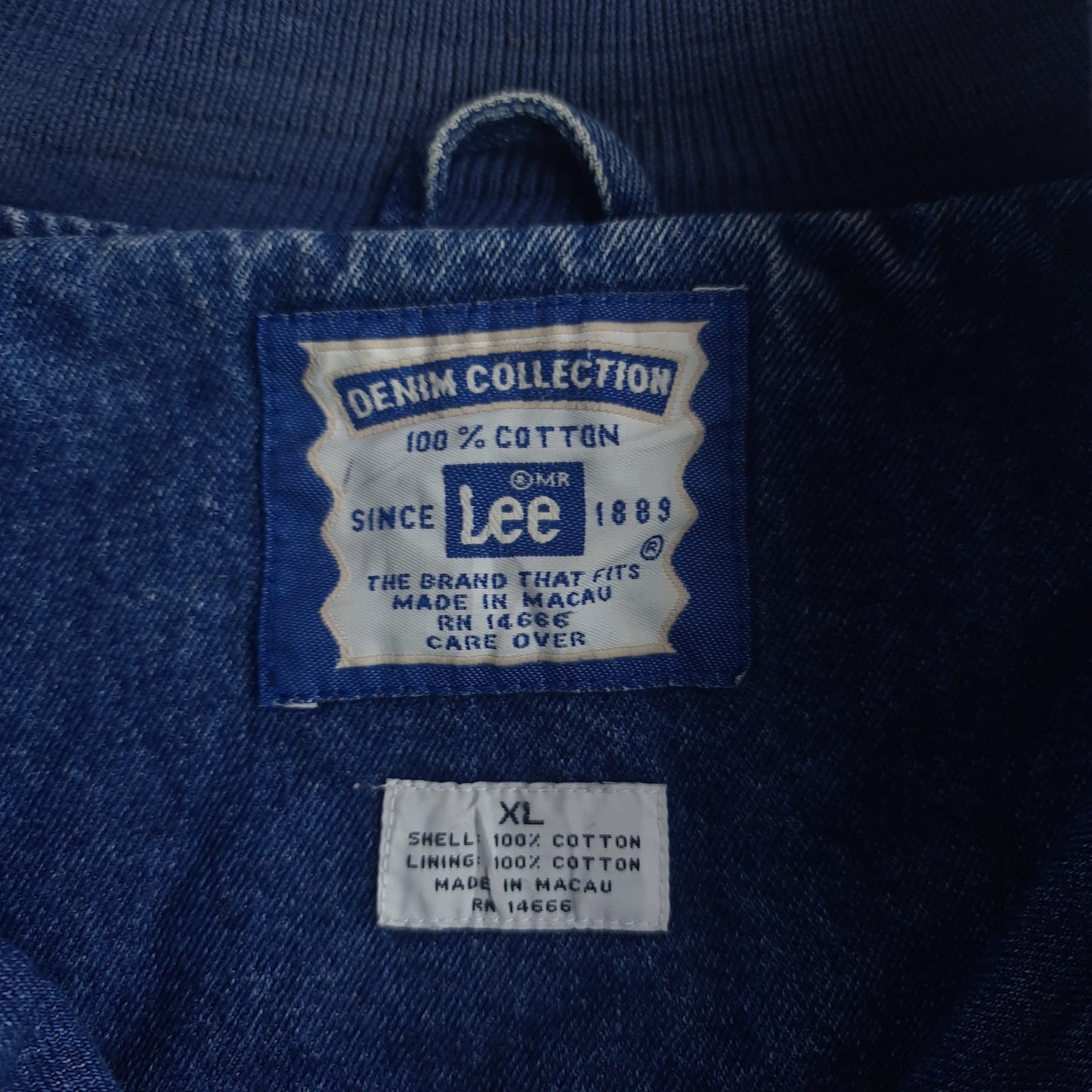 Vintage Lee Packers Miller Denim Varsity Jacket