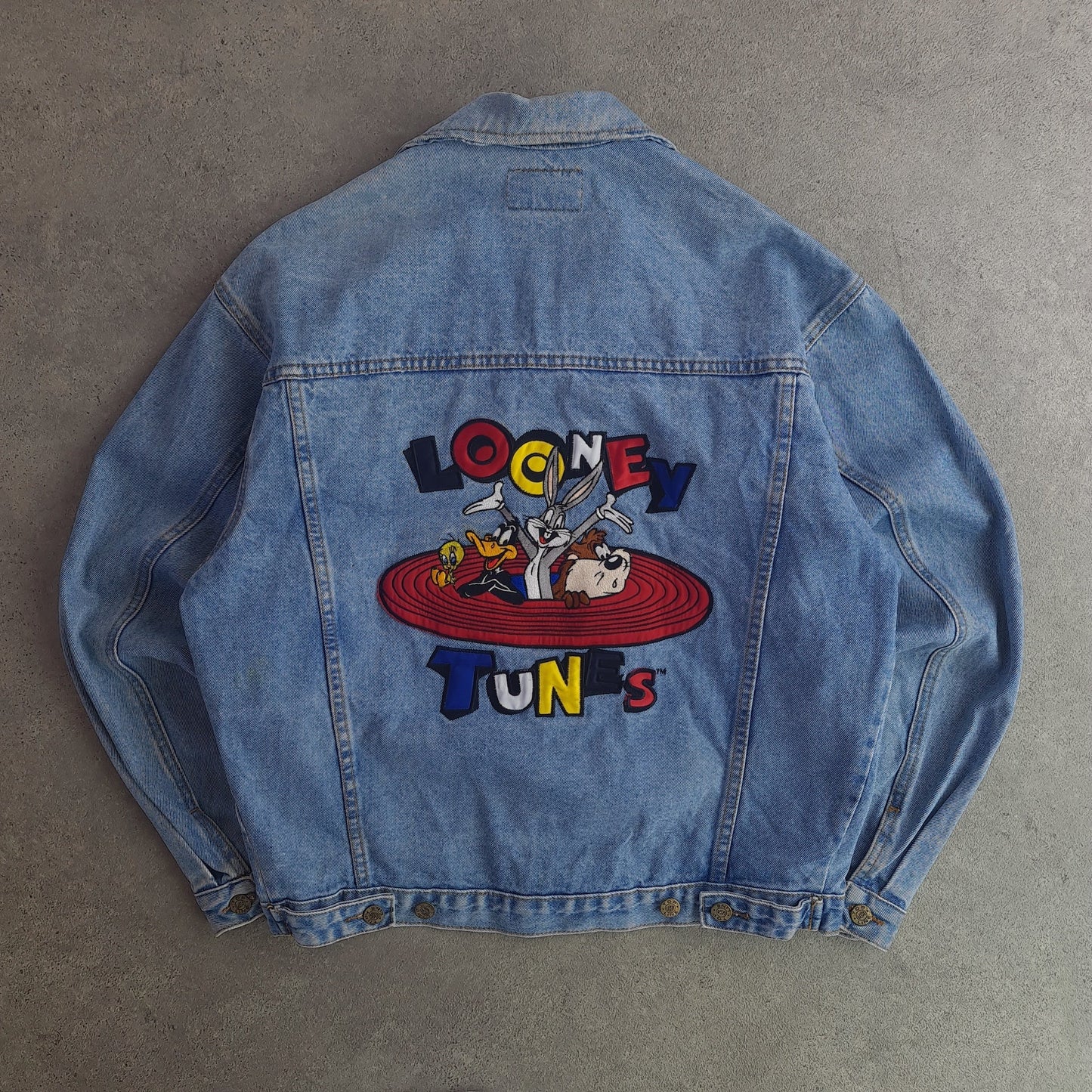 Vintage Top Line Looney Tunes Denim Trucker Jacket