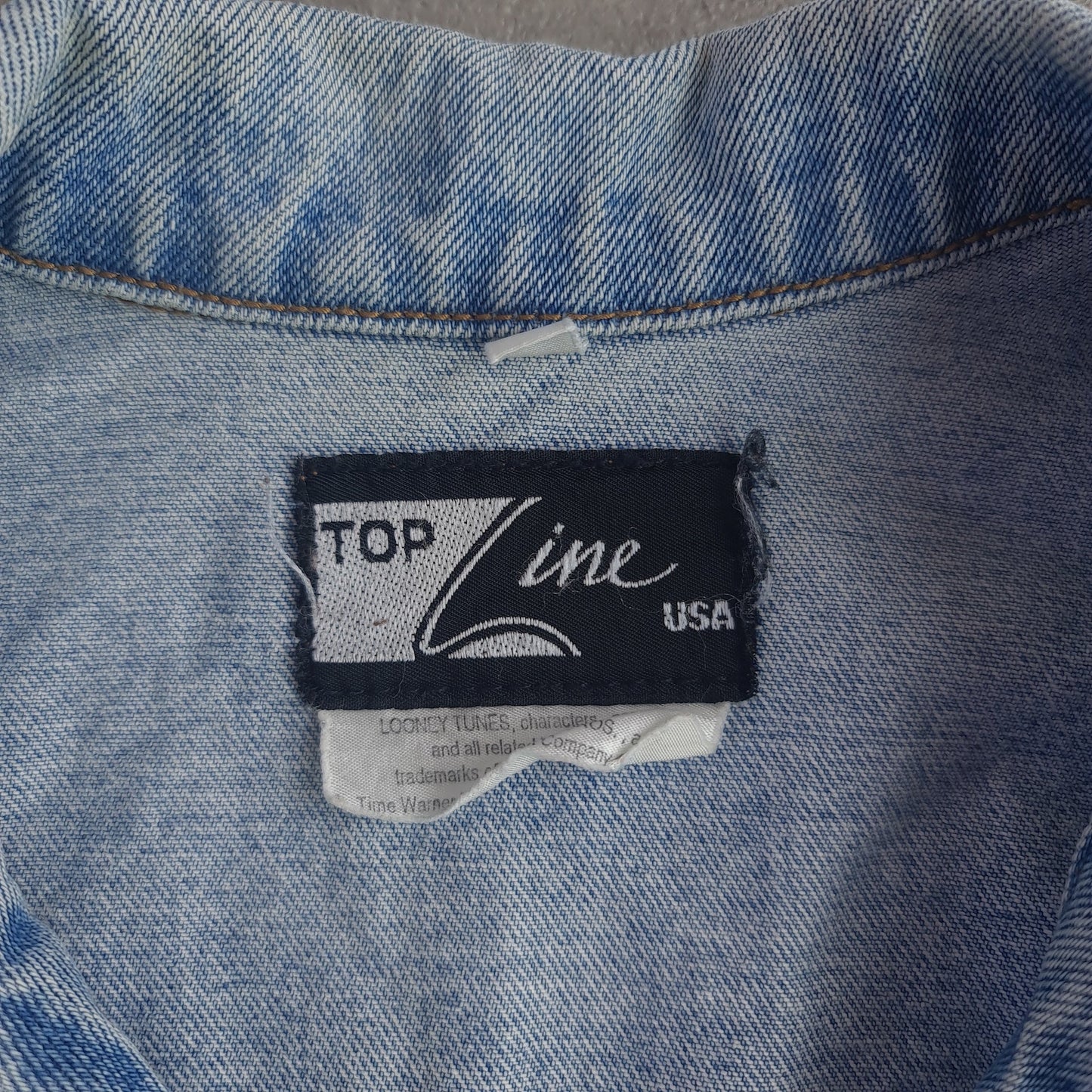 Vintage Top Line Looney Tunes Denim Trucker Jacket
