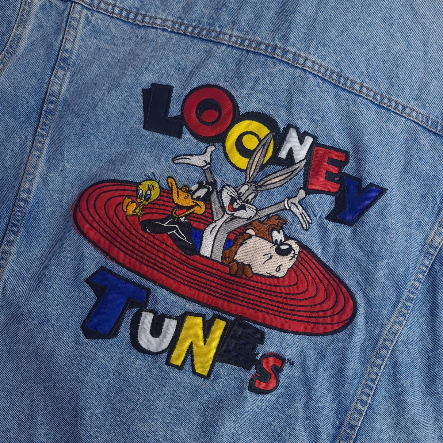 Vintage Top Line Looney Tunes Denim Trucker Jacket