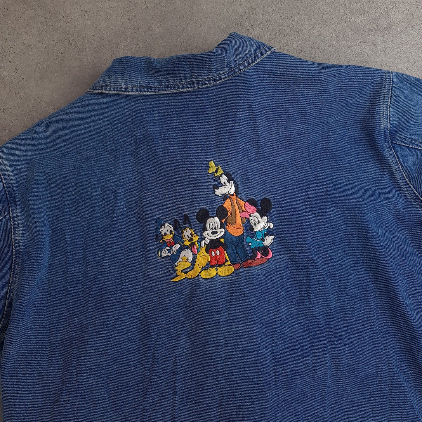 Vintage Disney Store Mickey Long Denim Jacket