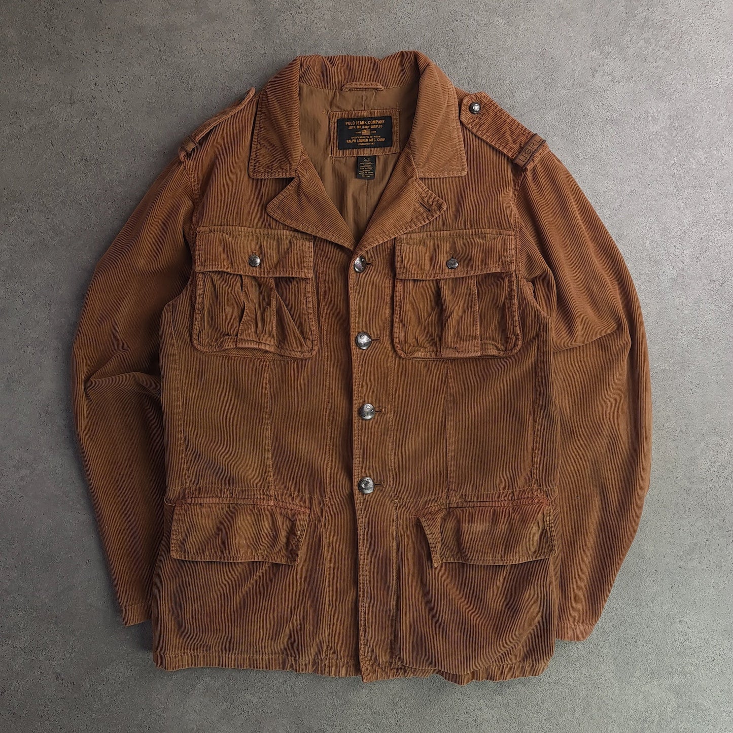 Ralph Lauren Polo Jeans Military Surplus Corduroy Jacket