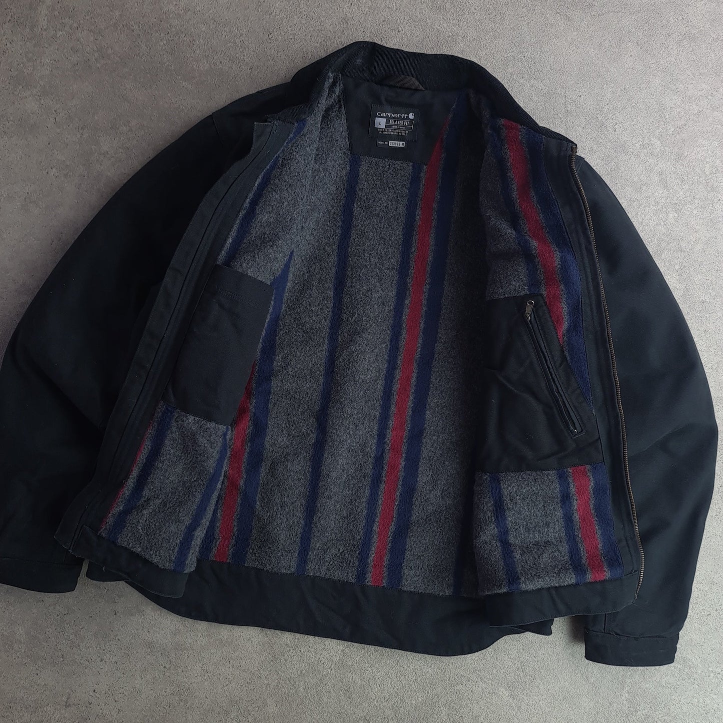 Carhartt 103828 BLK Blanket Detroit Jacket