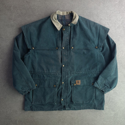Carhartt CW043 GRN Umbrella Cape Chore Jacket
