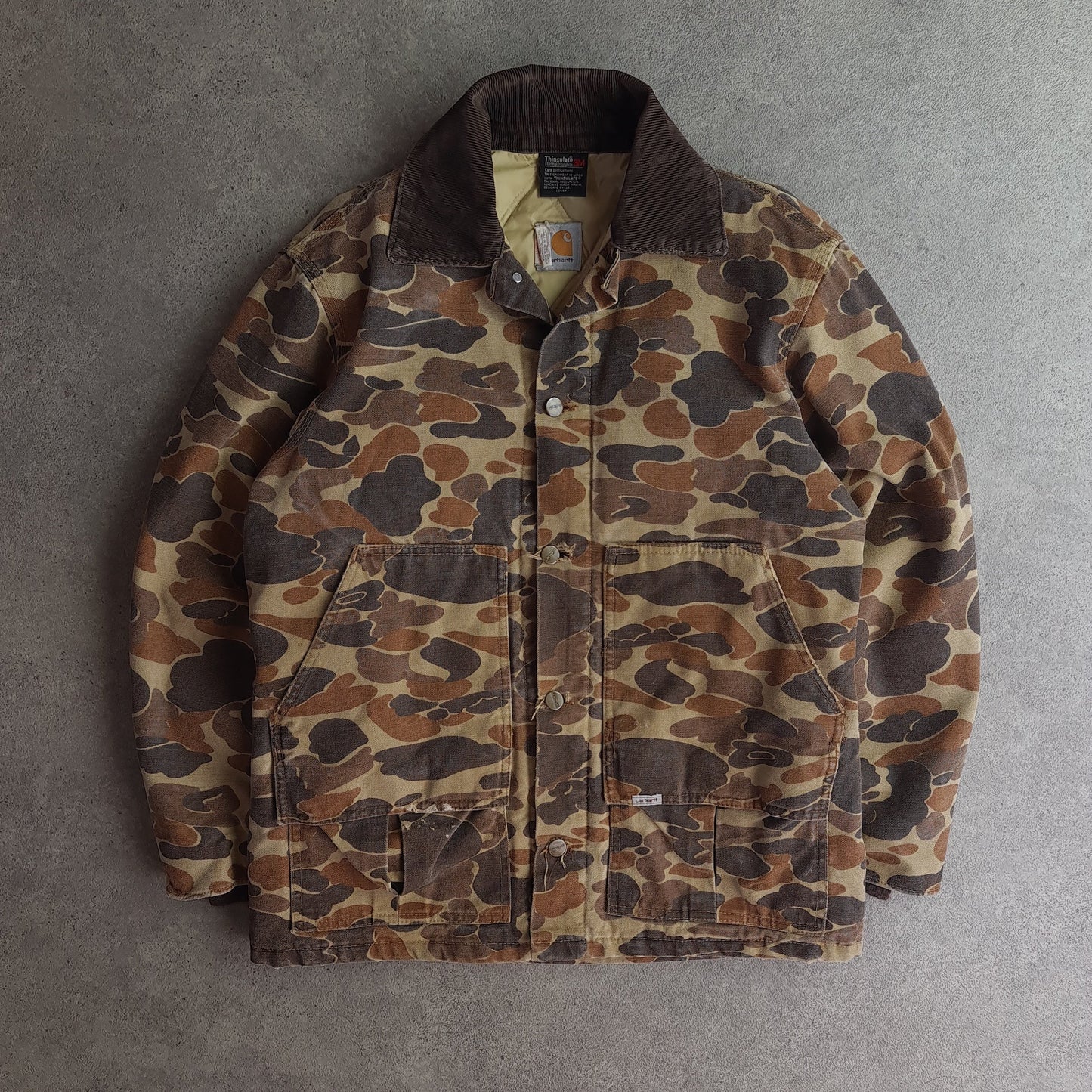 80s Carhartt CT123 Thinsulate Camo Workwear Jacket