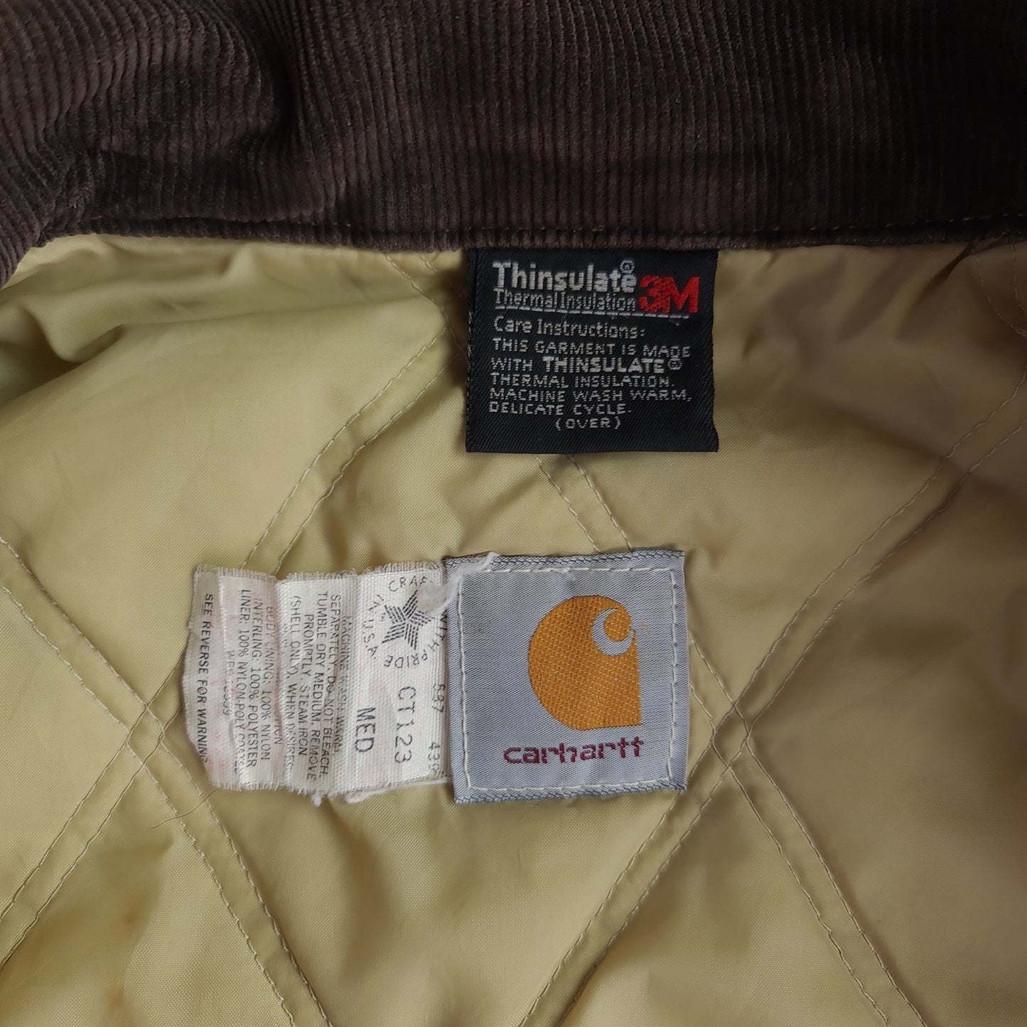 80s Carhartt CT123 Thinsulate Camo Workwear Jacket