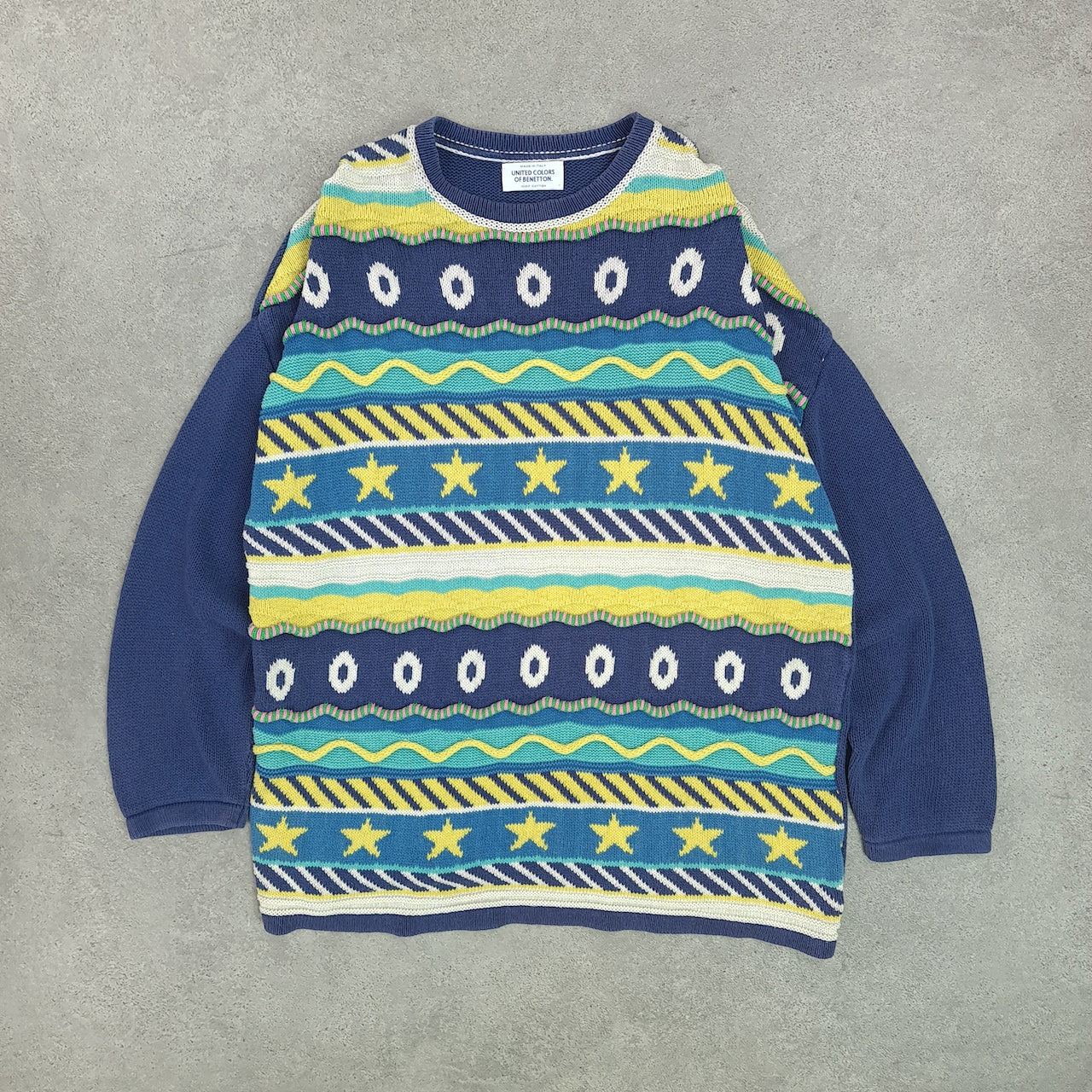 BENETTON 3D Knit Jumper