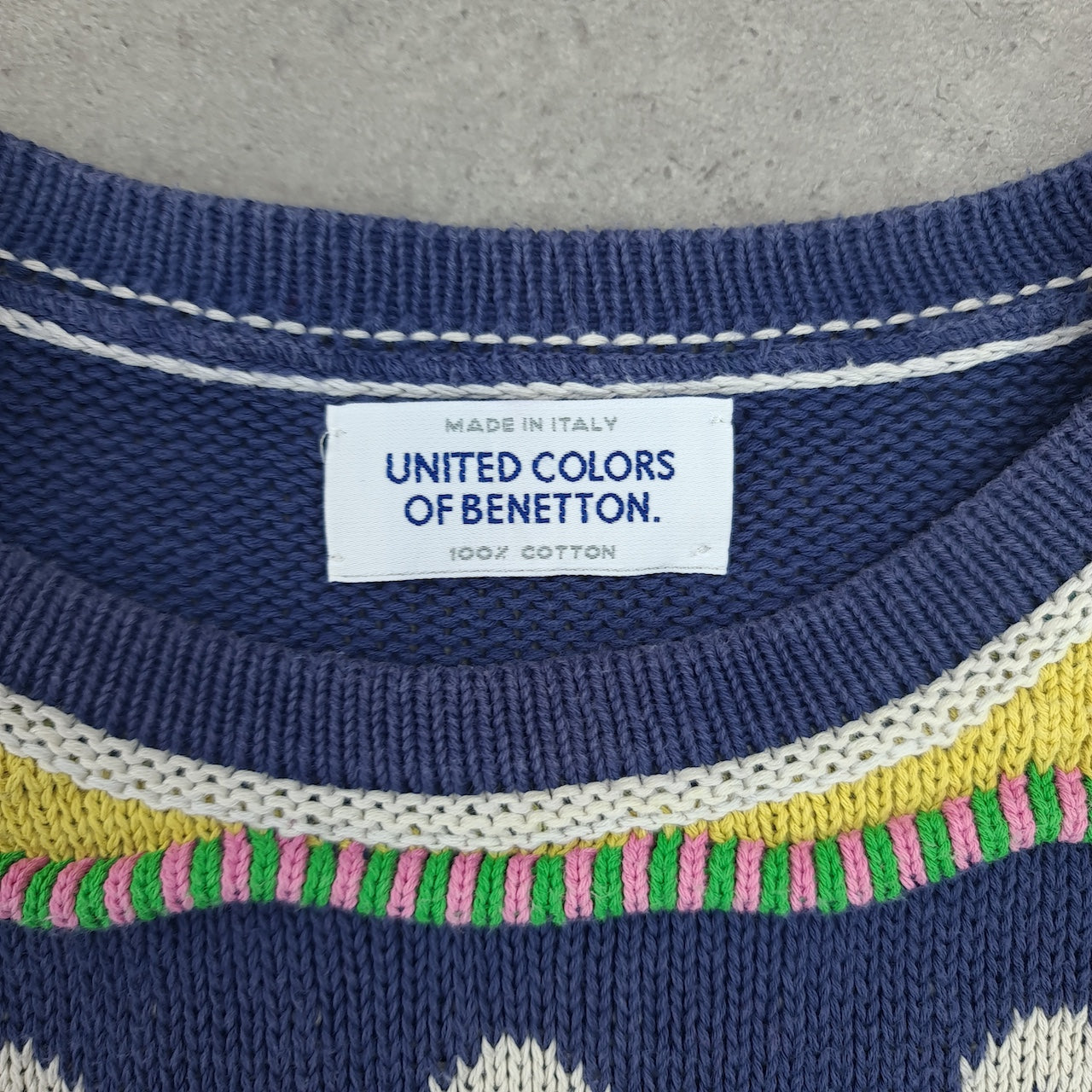 BENETTON 3D Knit Jumper
