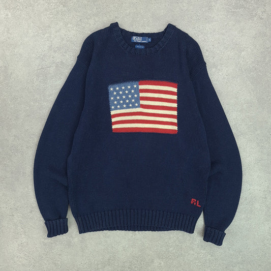 RALPH LAUREN USA Flag Knit Jumper