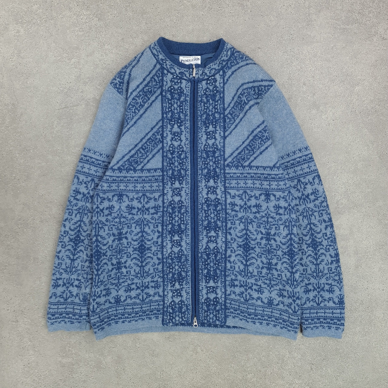 PENDLETON Lambswool Zipped Cardigan