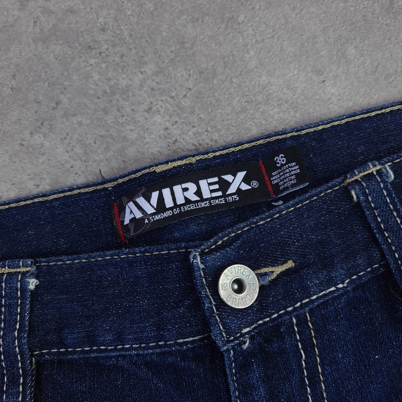 Avirex Y2K Denim Jort Shorts