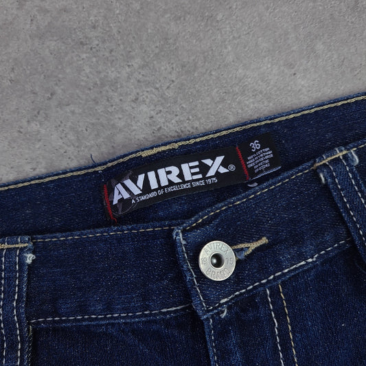 Avirex Y2K Denim Jort Shorts