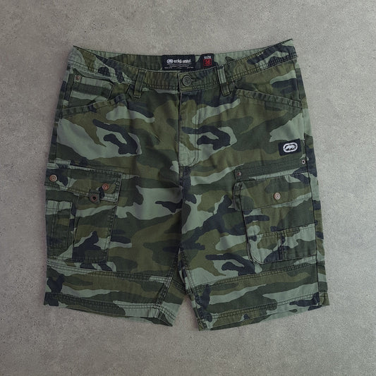 Ecko Unltd Y2K Baggy Camo Cargo Shorts