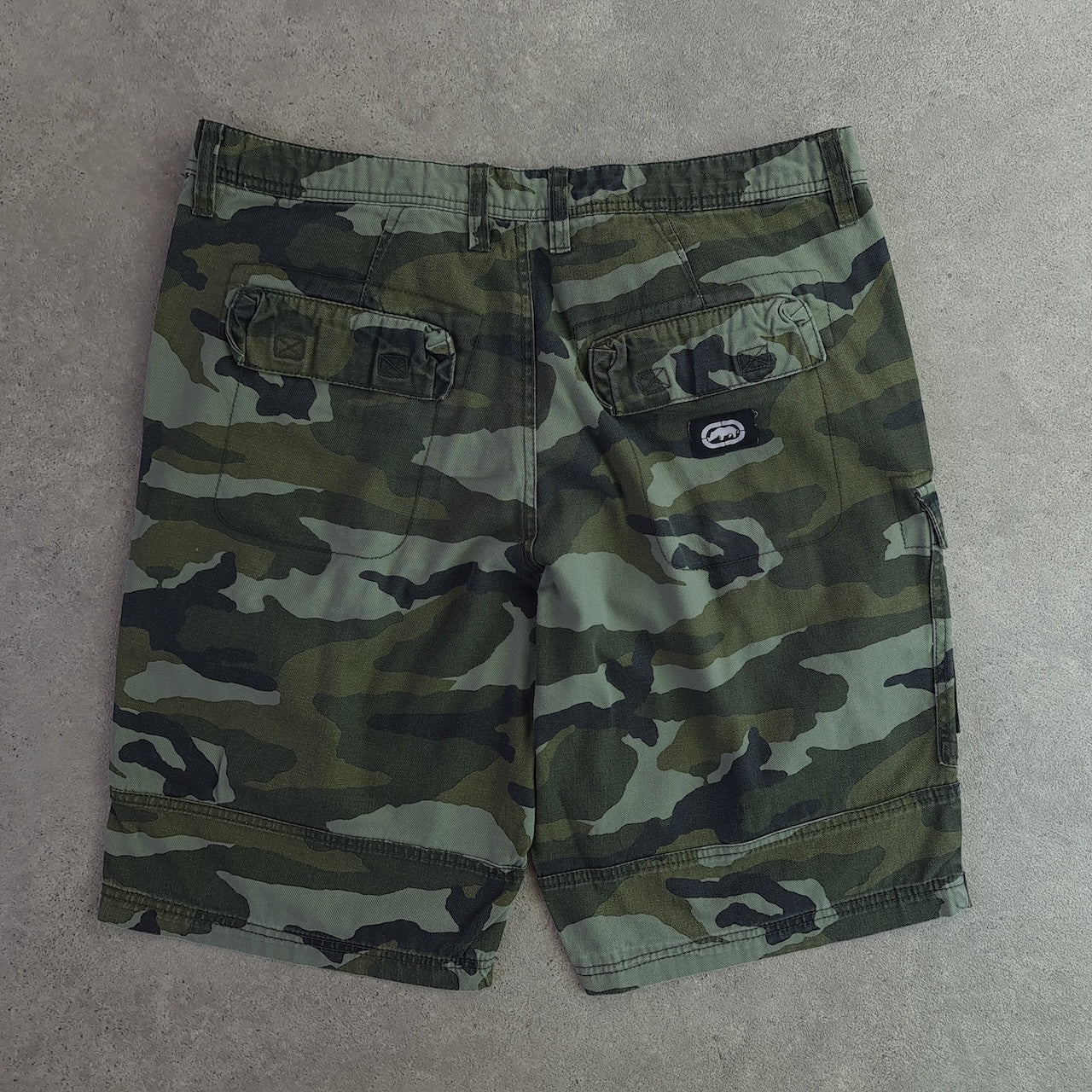Ecko Unltd Y2K Baggy Camo Cargo Shorts