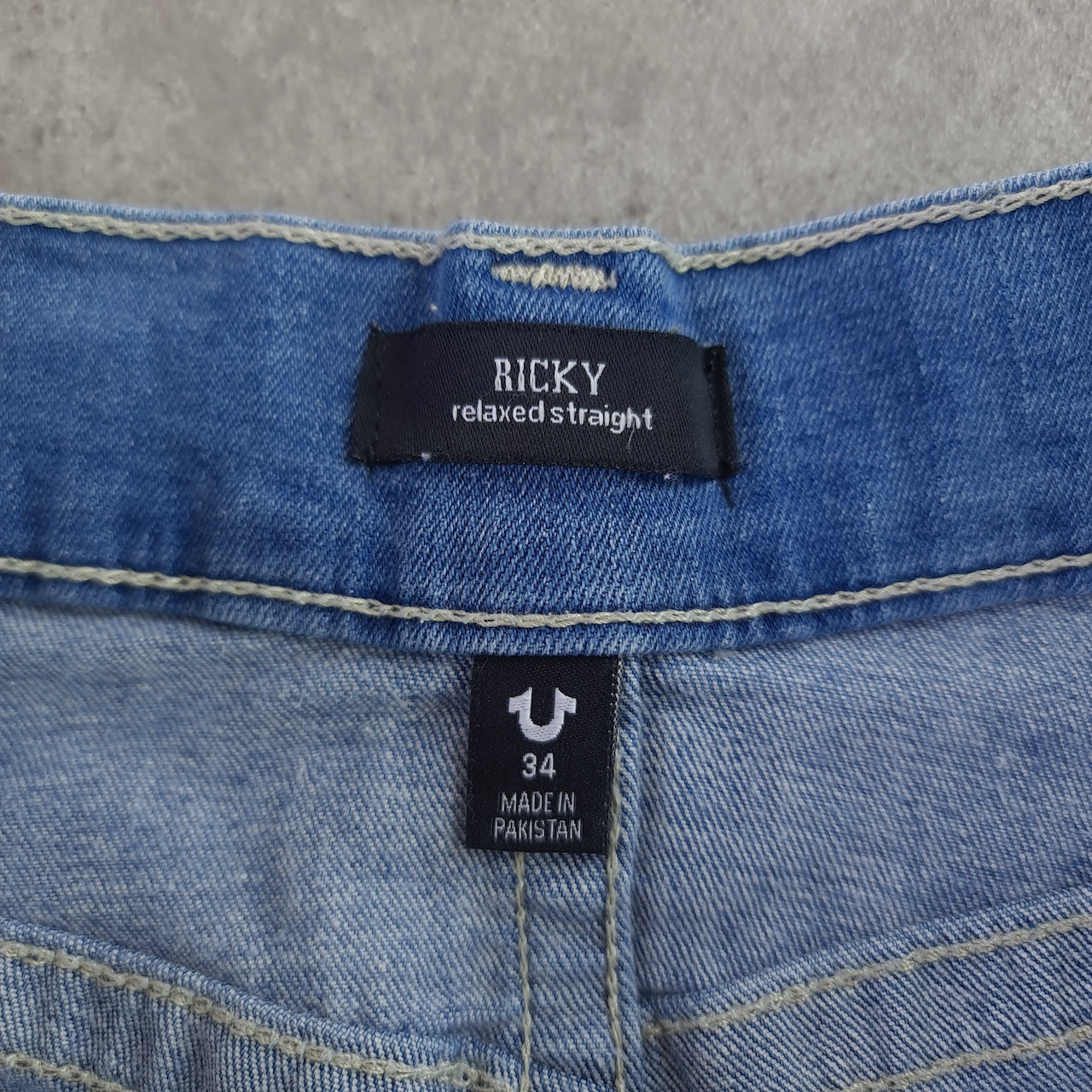 True Religion Y2K Ricky Relaxed Straight Denim Shorts/Jorts
