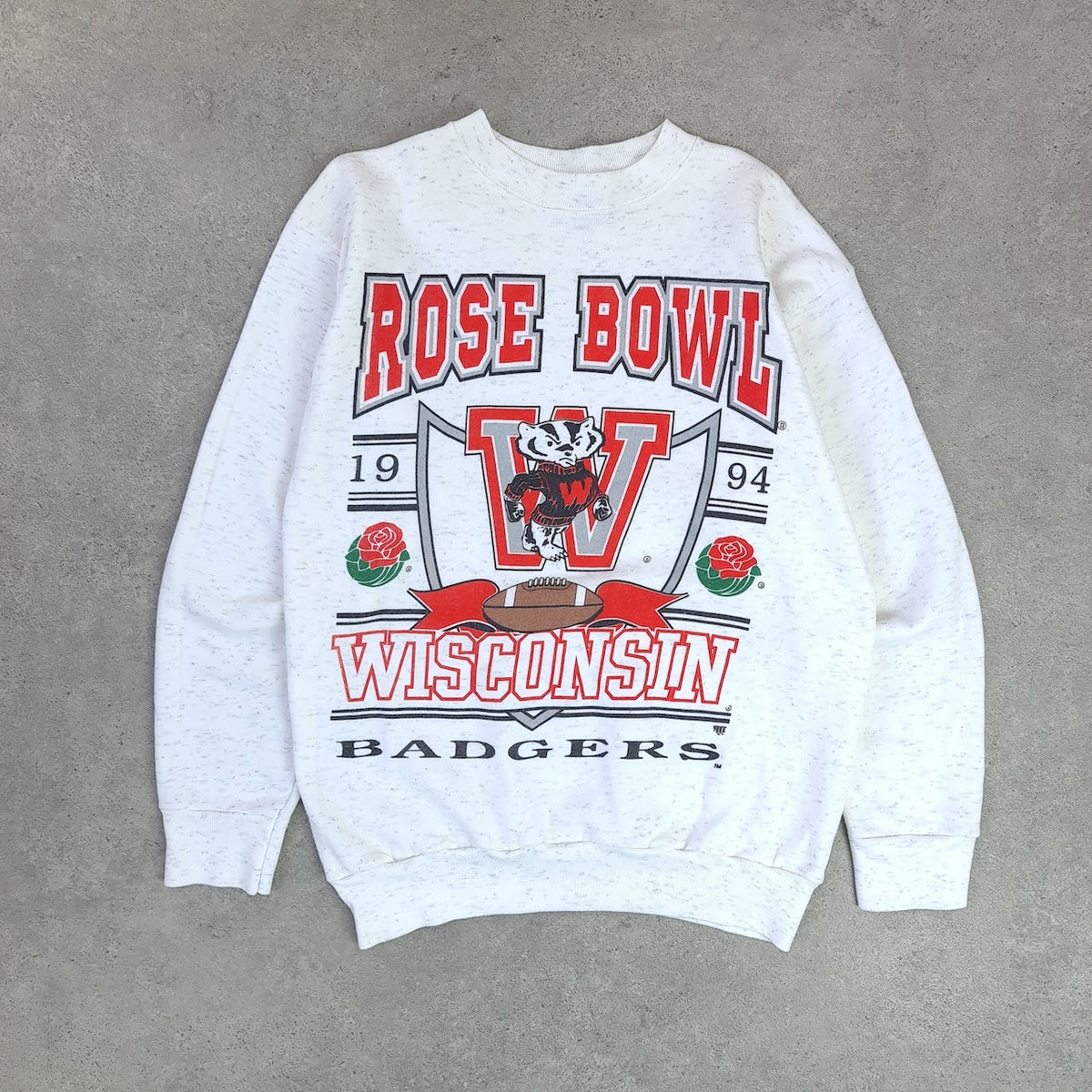 1994 Mens WISCONSIN BADGERS Rose Bowl Sweatshirt