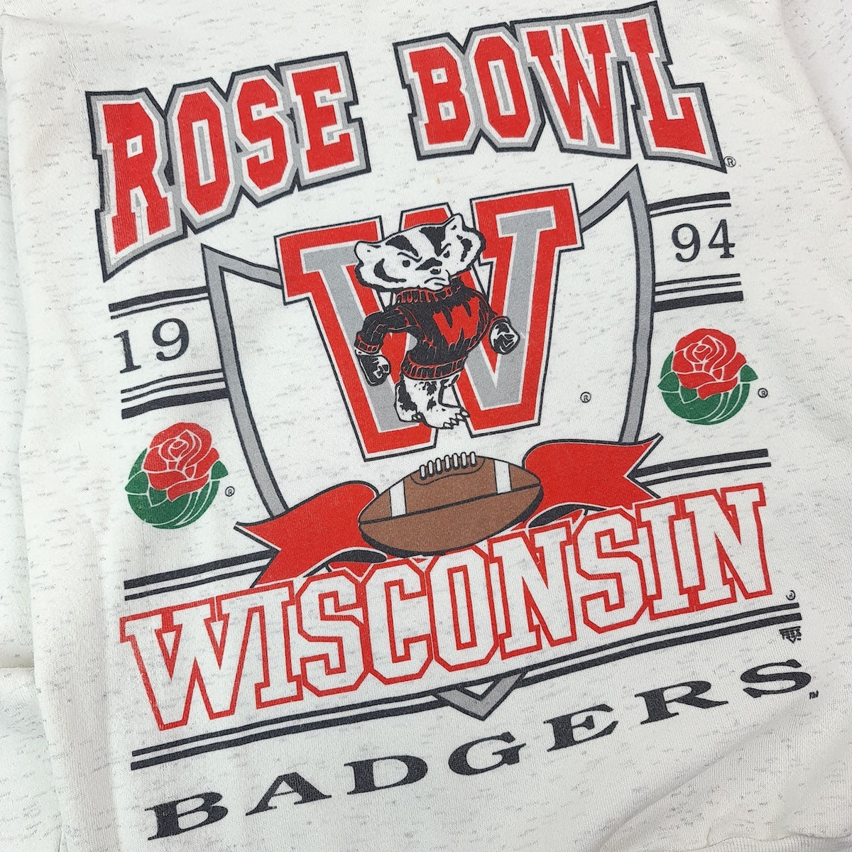1994 Mens WISCONSIN BADGERS Rose Bowl Sweatshirt