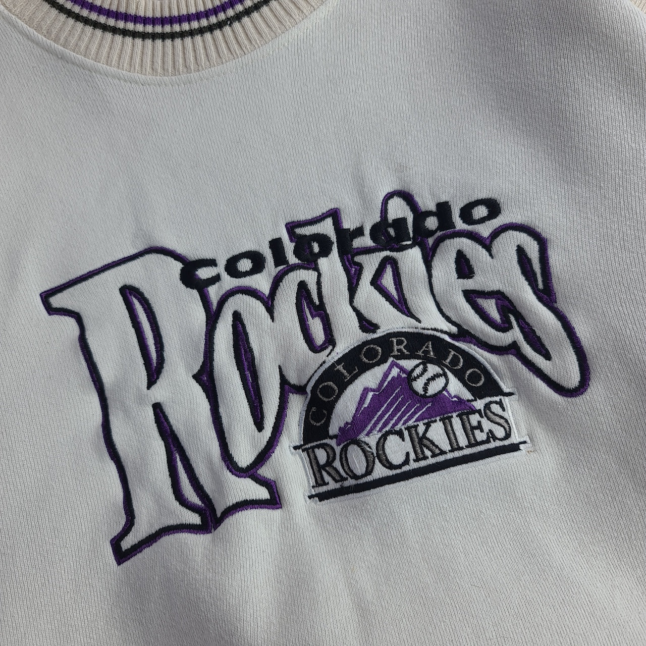 90s The Game Colorado Rockies Embroidered Sweatshirt