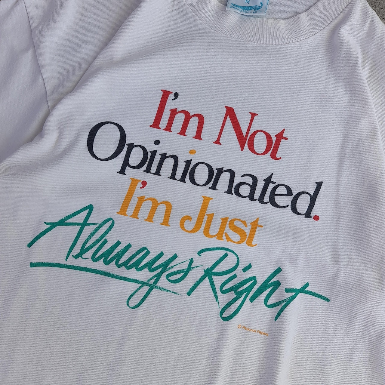 Vintage Opinionated Single Stitch T-Shirt