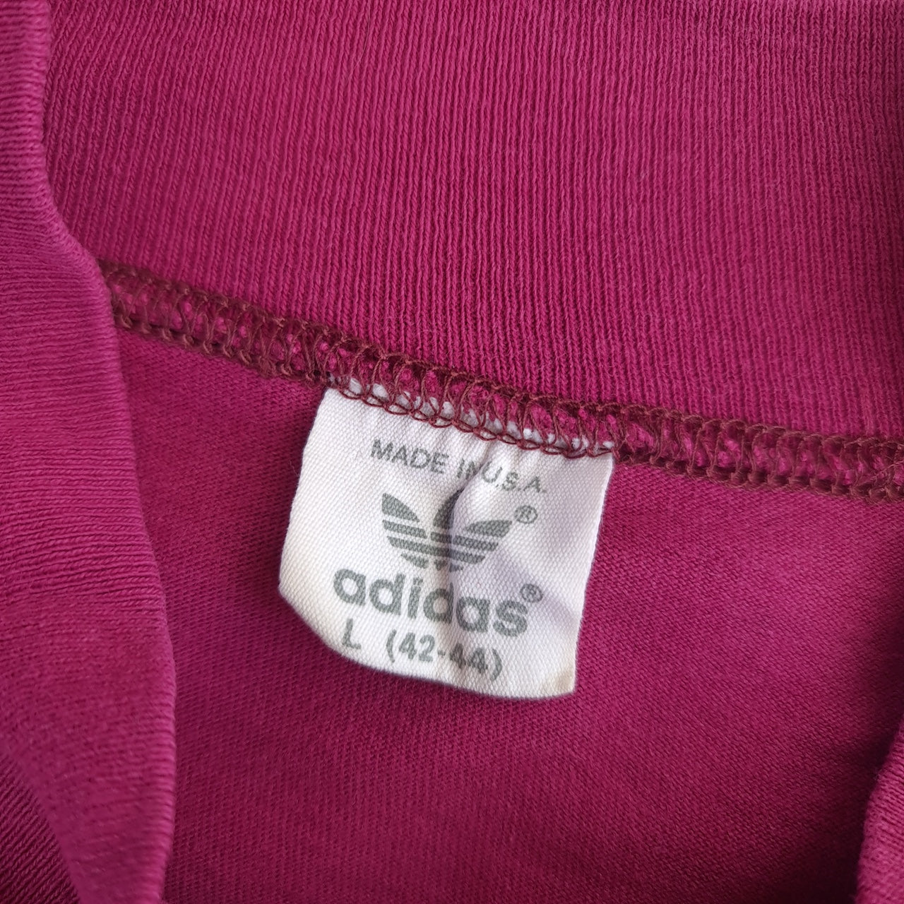 80s Adidas Long-Sleeve Mocl Neck T-Shirt