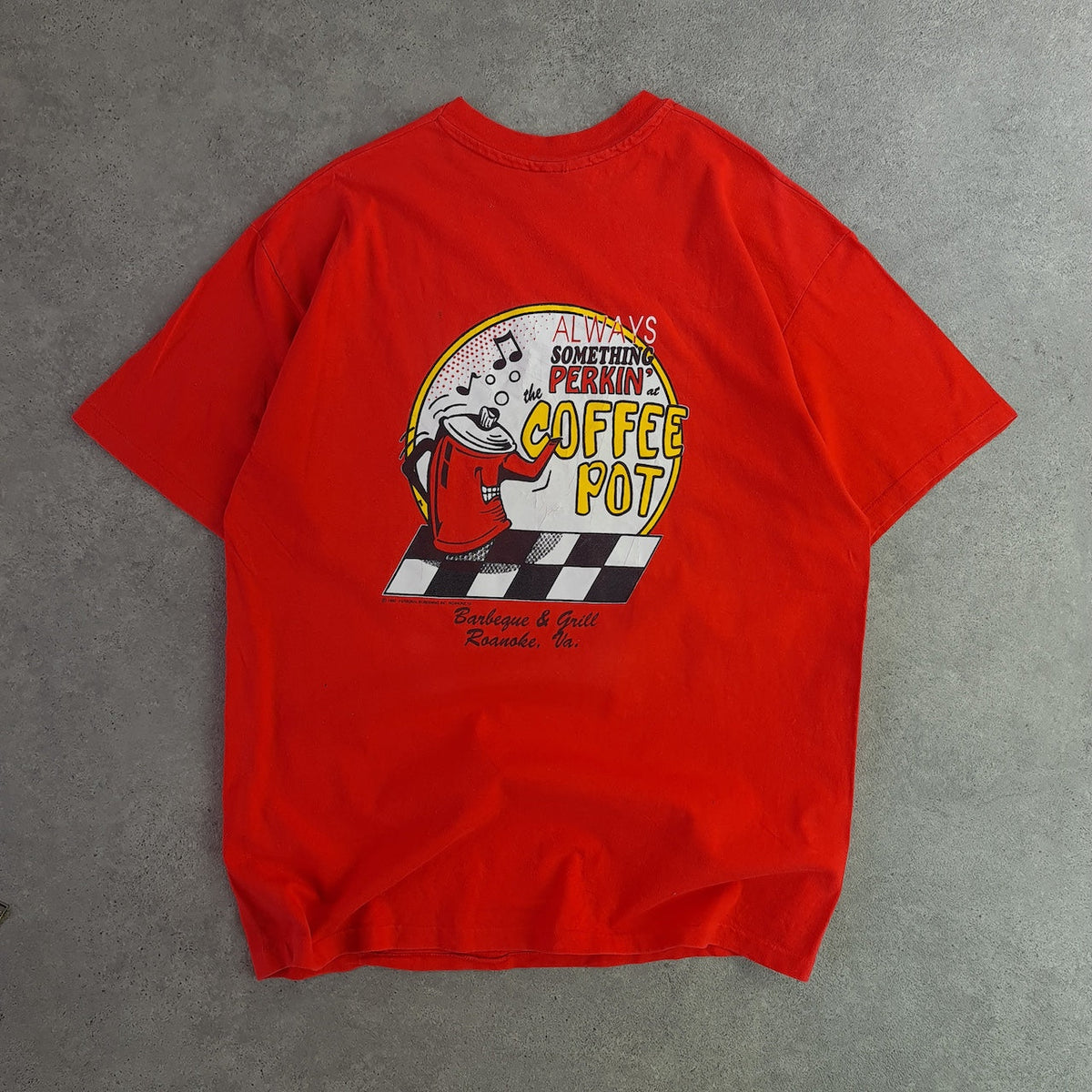 1990 Coffee Pot Back Graphic T-Shirt