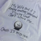 1994 Golf Wife Left Me Joke T-shirt