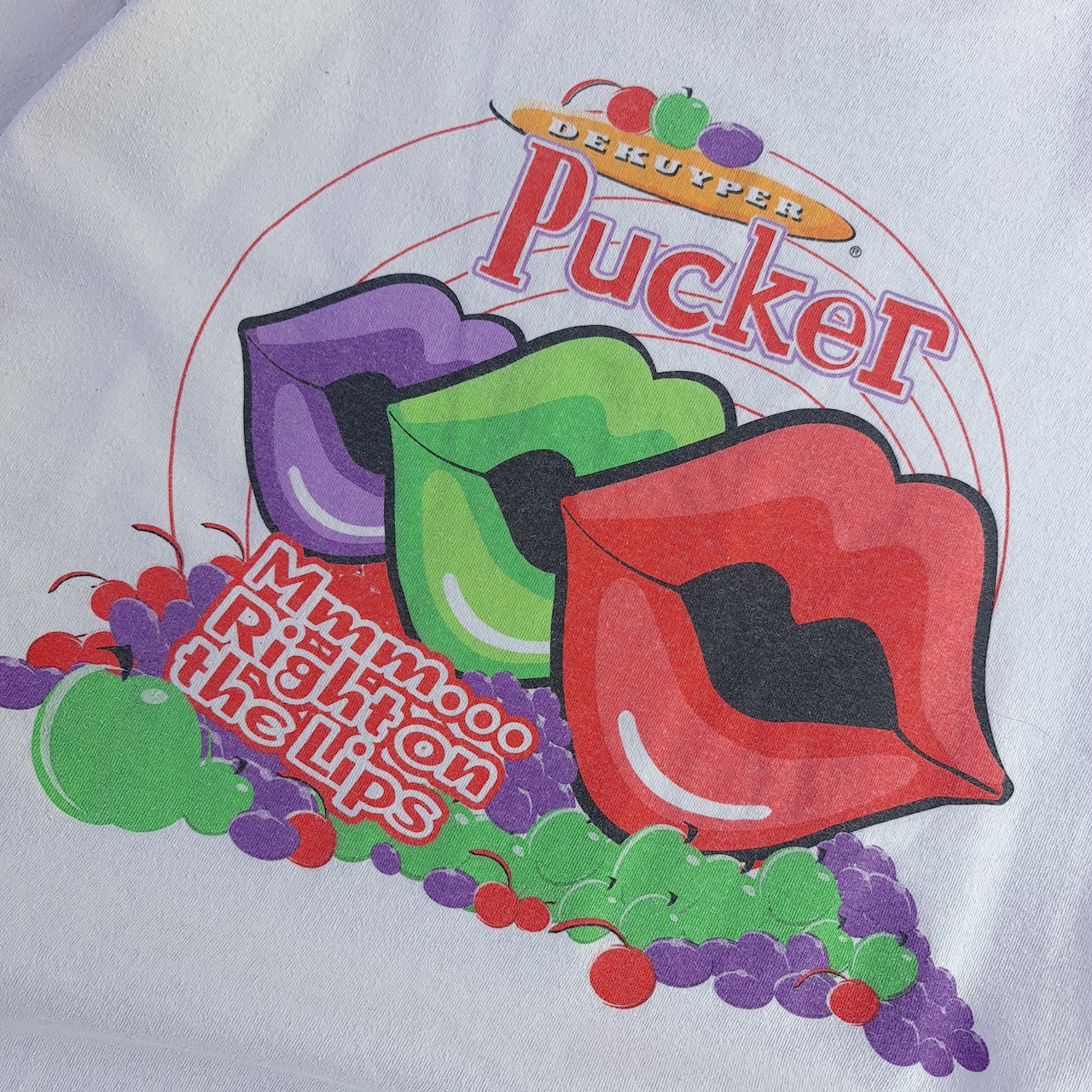Pucker Mmm Right On The Lips Single Stitch T-Shirt