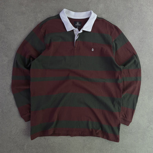 Volcom Striped Long Sleeve Rugby Shirt