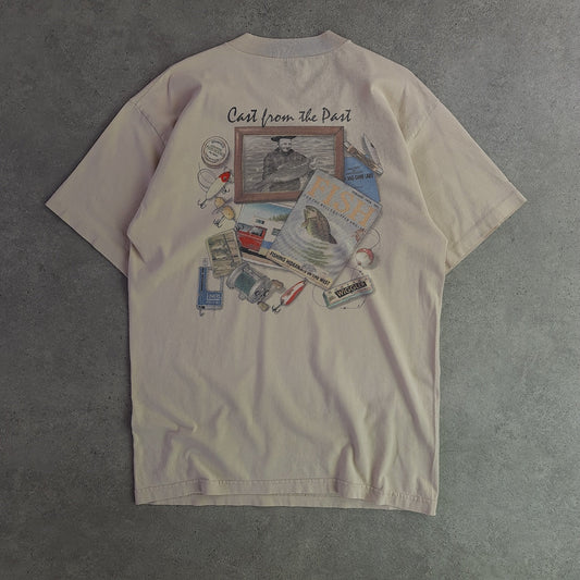 Cast From The Past Fishing Back Graphic T-Shirt