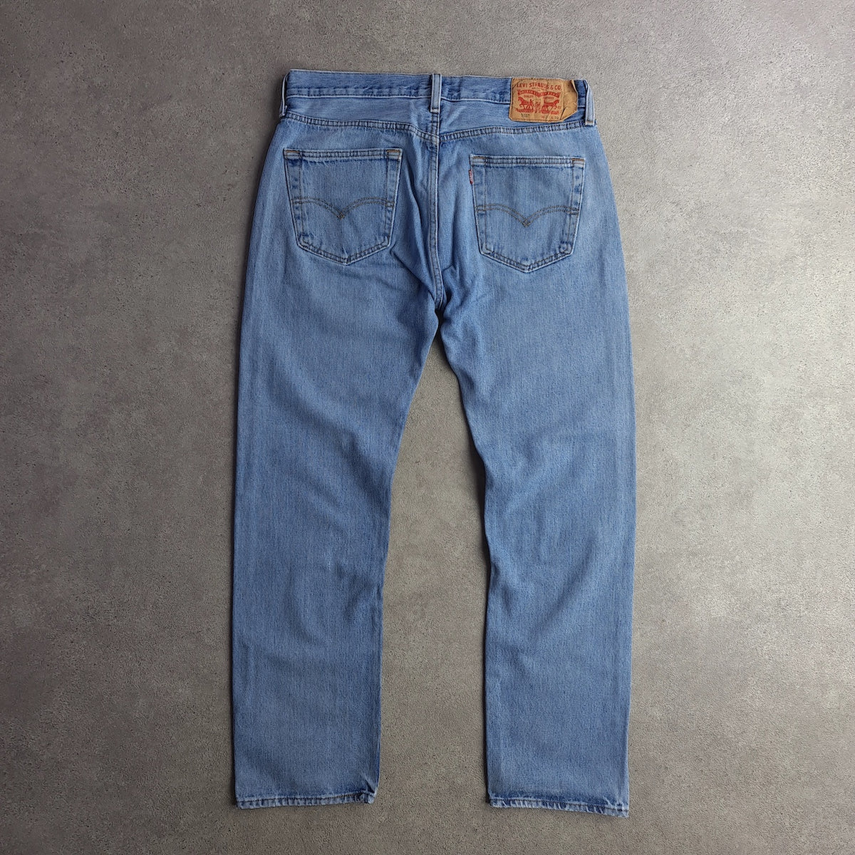 Levi's 501 Distressed Medium Stonewash Jeans