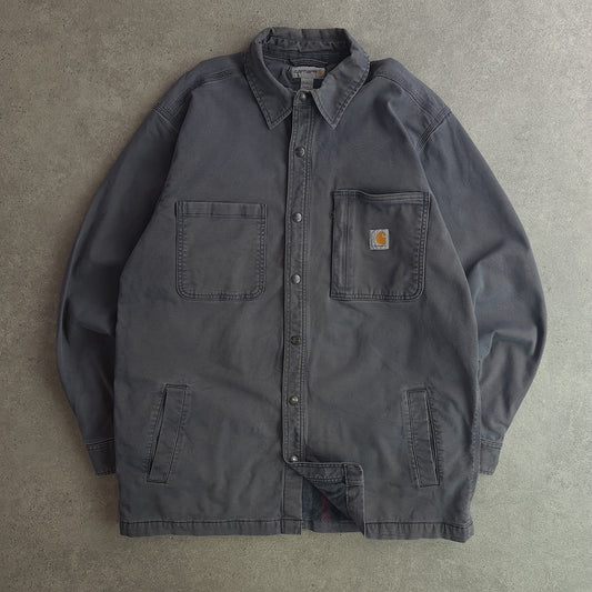 Carhartt Denim Snap Front Shirt Jacket