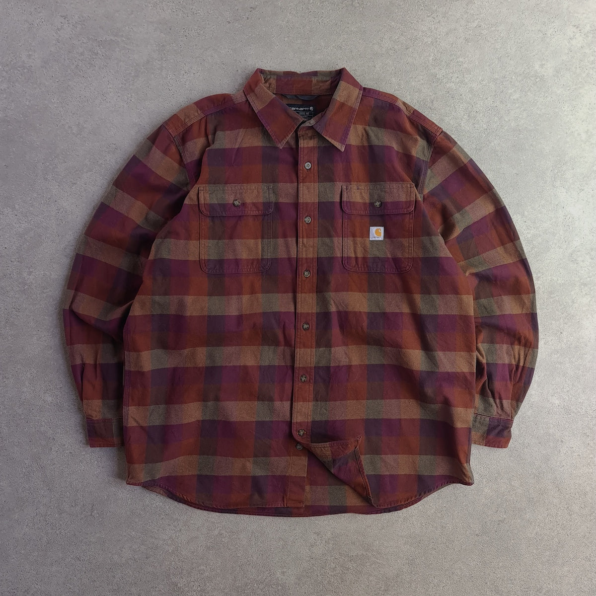 Carhartt Loose Fit Heavyweight Checked Flannel Shirt