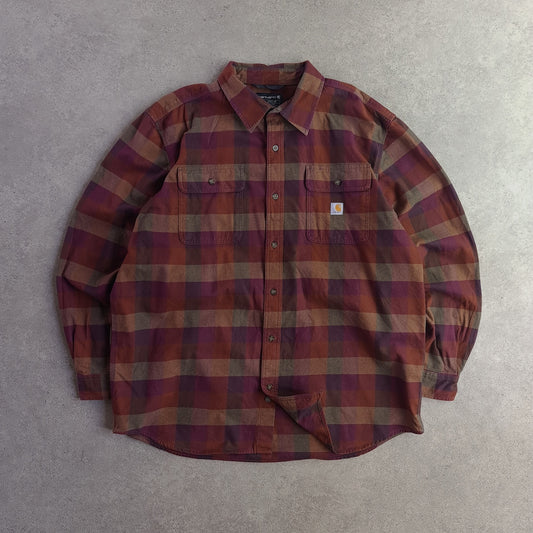 Carhartt Loose Fit Heavyweight Checked Flannel Shirt