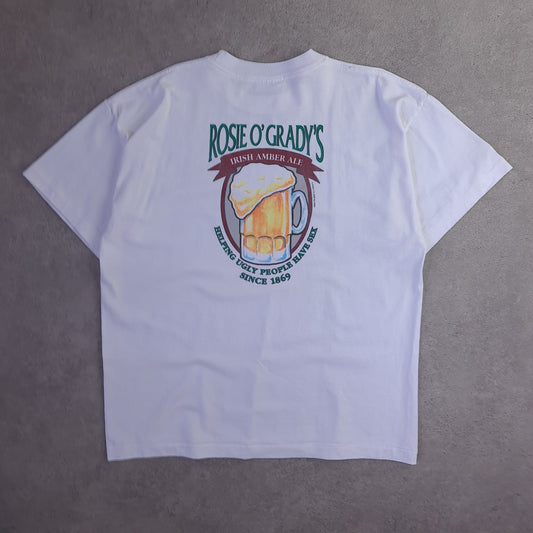 Vintage Rosie O'Grady's Irish Amber Ale Back Print T-Shirt