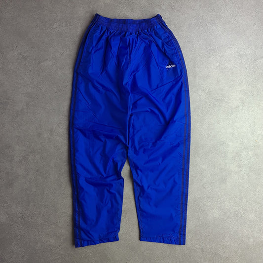 Vintage 90s Adidas Full Snap Tearaway Tracksuit Bottoms
