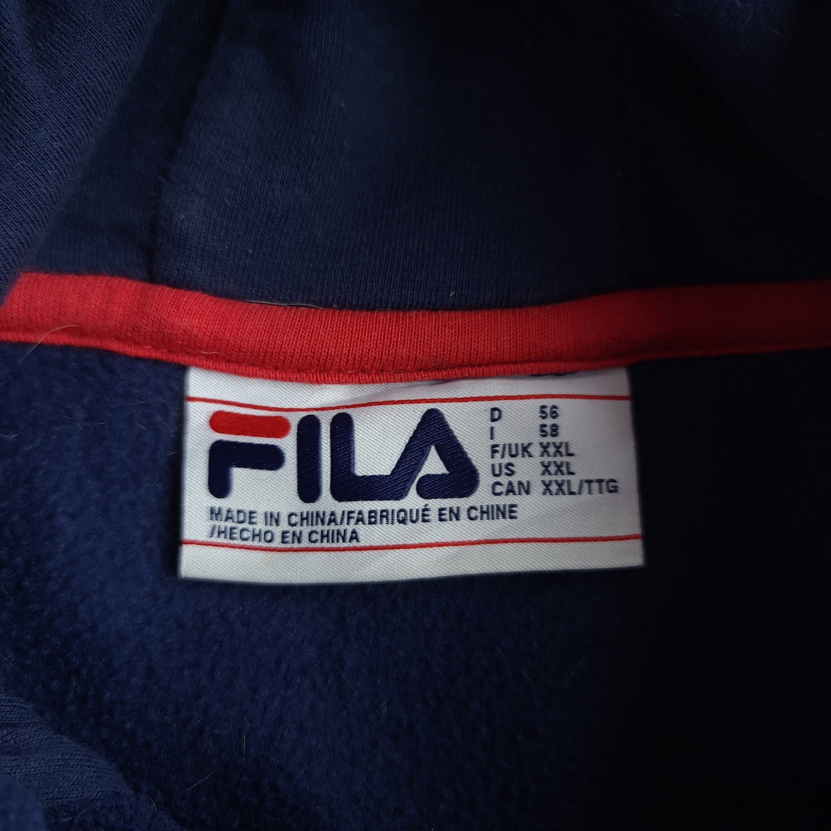 Rare Vintage 90s Fila Fleece Hoodie