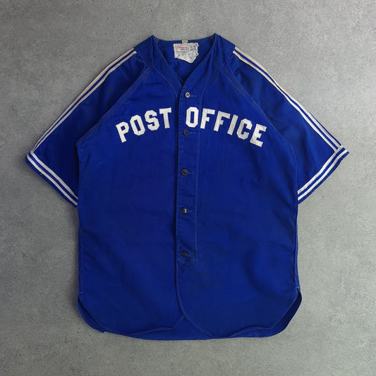 Vintage 50s/60s Cramerton Post Office Lammes Candies Baseball Jersey