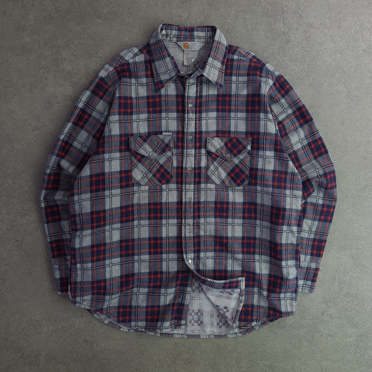 Vintage Carhartt Pearl Snap Flannel Shirt